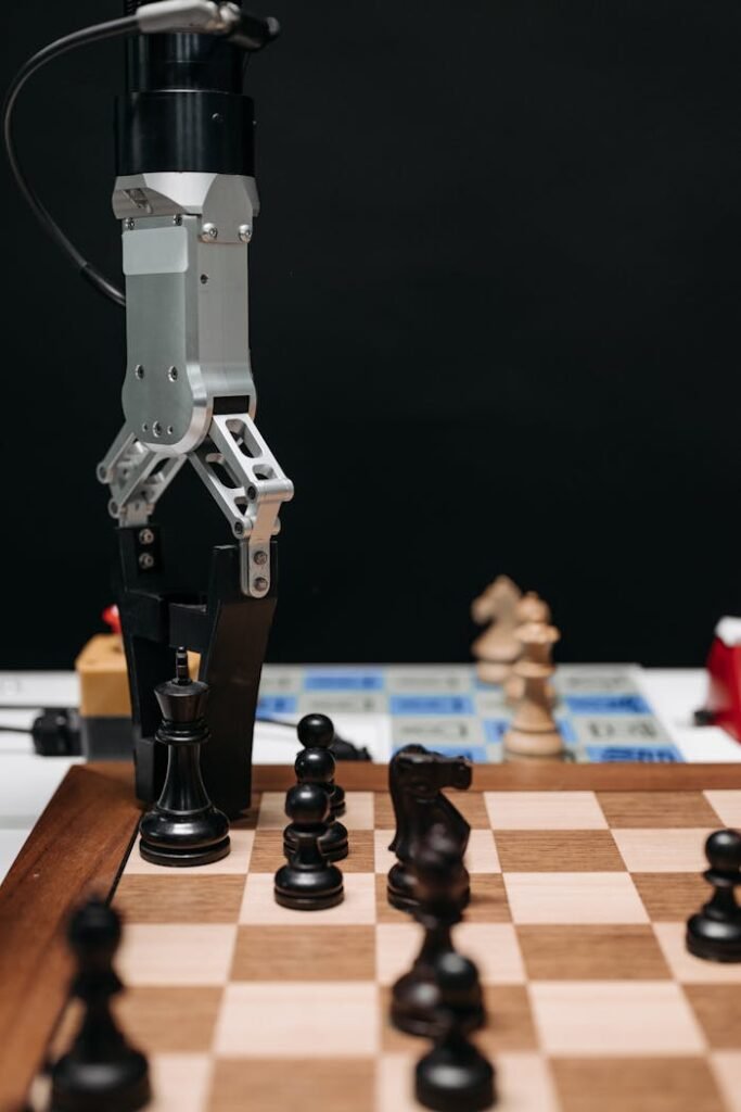 Close-Up Shot of Chess Pieces